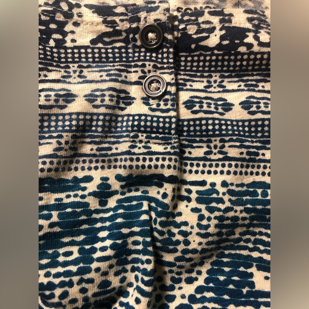 Sonoma Lightweight 3/4 Sleeve Cotton/Poly Henley - Picture 4 of 7